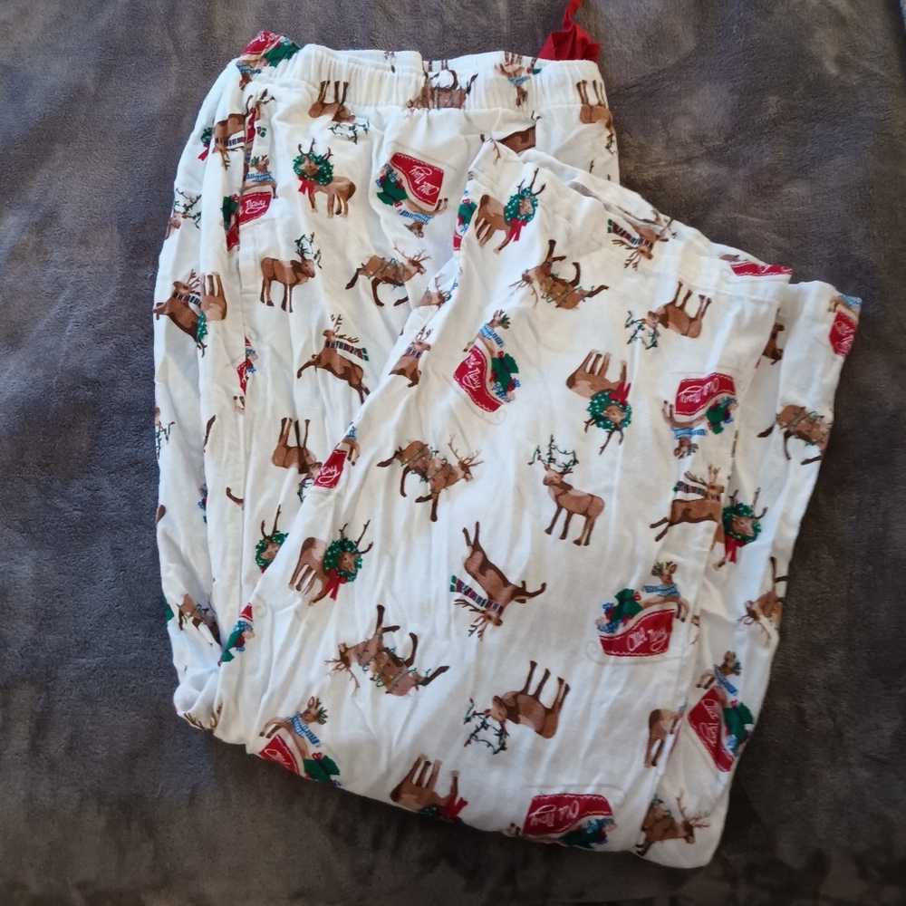 Old Navy White Reindeer Christmas Pajama Pants Size 4X